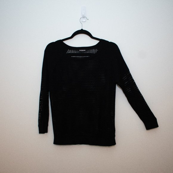 Express Tops - Express Long Sleeve Knit Sweater Top Size Medium